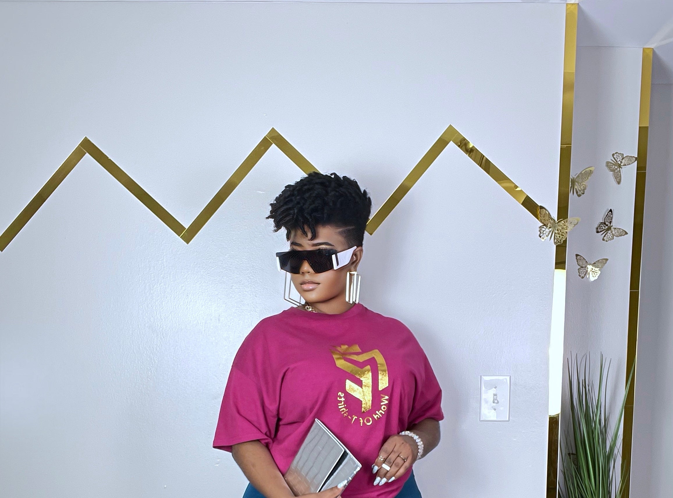 Gold MF T-shirt Oversized