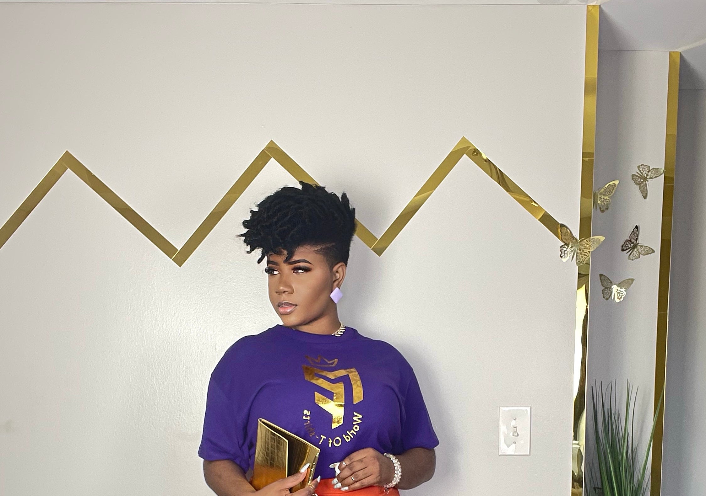 Gold MF T-shirt Oversized