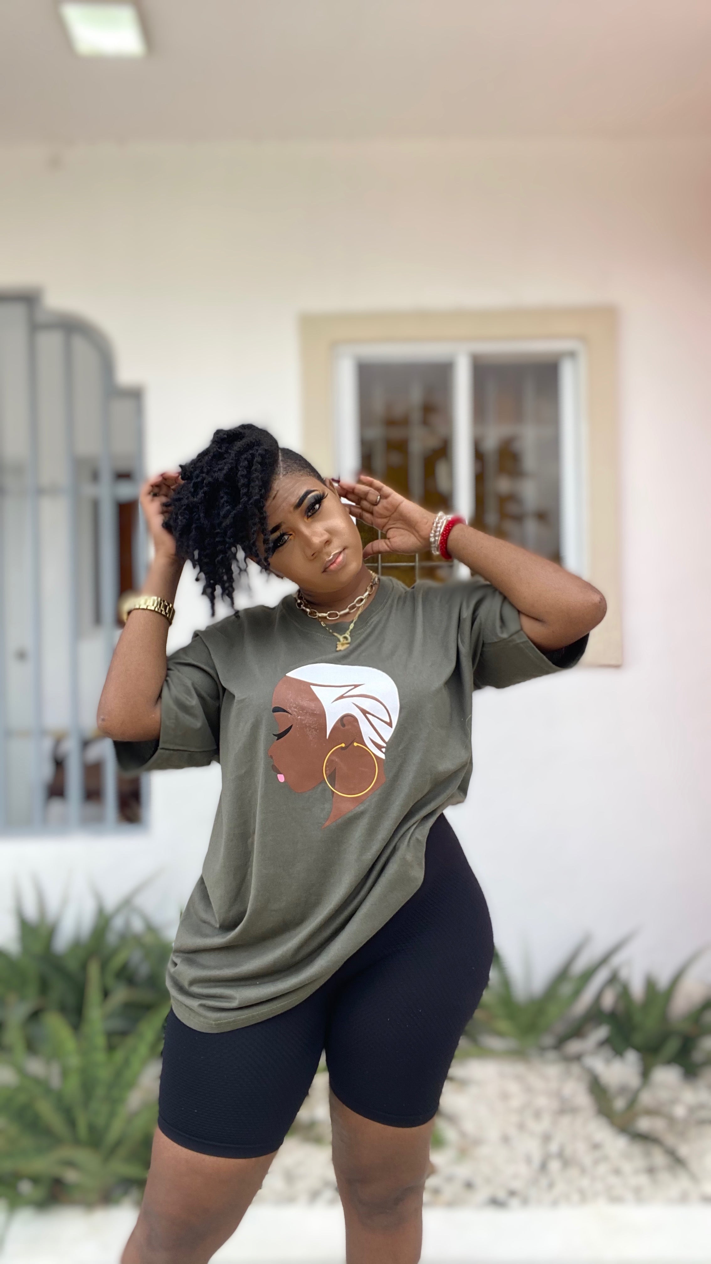 Afro Fashion oversized T-shirt for women